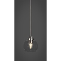 Odyssey 1 Light Mini Pendant In Brushed Nickel Finish With 5.75