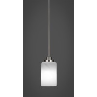 Odyssey 1 Light Mini Pendant In Brushed Nickel Finish With 4