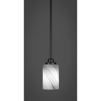 Odyssey 1 Light Mini Pendant In Matte Black Finish With 4