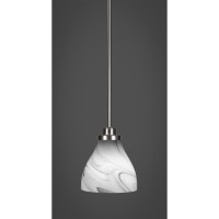 Odyssey 1 Light Mini Pendant In Brushed Nickel Finish With 6.25