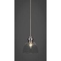 Odyssey 1 Light Mini Pendant In Brushed Nickel Finish With 6.25