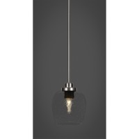 Odyssey 1 Light Mini Pendant In Brushed Nickel Finish With 6