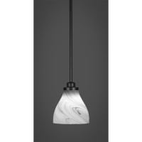 Odyssey 1 Light Mini Pendant In Matte Black Finish With 6.25