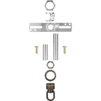 Canomo Light Fixture Cross Bar Kit, Lighting Screw Collar Loop Kit Canopy Handware Set(Antique Bronze)