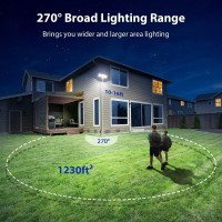 Imaihom 100W Motion Sensor Light Outdoor,9000Lm Led Security Lights Outdoor,6500K Flood Lights Motion Detection Ip65 Waterproof, 3 Head Adjustable Security Light Motion Outdoor For Yard Garage (White)