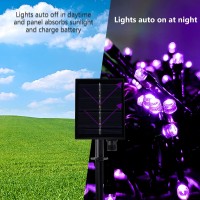 Twinkle Star Solar String Lights Halloween Decoration 98Ft 300 Led 8 Modes Solar Powered Starry Fairy Light Waterproof Outdoor