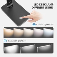 Mafiti Led Desk Lamp For Home Office Touch Desk Light 5 Light Modes 3 Brightness Foldable Table Lamp With Adjustable Arm Eyecar