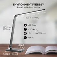 Mafiti Led Desk Lamp For Home Office Touch Desk Light 5 Light Modes 3 Brightness Foldable Table Lamp With Adjustable Arm Eyecar