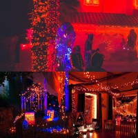 Waterglide 2 Pack 50 Led Outdoor Halloween Lights 16 Ft Mini String Light With 8 Modes Waterproof Battery Operated Tree Lights