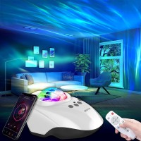 Galaxy Projector Aurora Projector Night Light Projector With Bluetooth Music Speaker Sleep Soothing White Noise Color Changing Lamp For Bedroom Ambiance Gaming Room D?Or