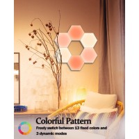 Hexagon Lights With Remote Smart Diy Hexagon Wall Lights Dual Control Hexagonal Led Light Wall Panels With Usbpower Geometry