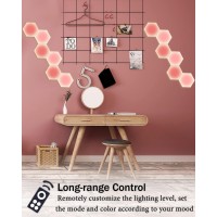 Hexagon Lights With Remote Smart Diy Hexagon Wall Lights Dual Control Hexagonal Led Light Wall Panels With Usbpower Geometry