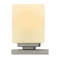 Yosemite Home Decor Jordan 3Light Vanity Light In Satin Nickel Finish With Frosted White Glass Shades