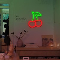 cherry neon sign