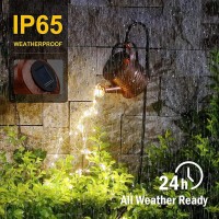 Asdfg Watering Can Led String Lights Stars Solar Shower Garden Lamp Decoration Waterproof Fairy Solar Light Ornament Copper Wi