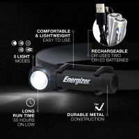 Energizer Led Headlamp Rechargeable X1000, Ultra Bright Ipx4 Water Resistant Head Light, 1000 Lumen Turbo Mode, Headlamp For Outdoors, Power Outage Emergency, (Usb Cable Included).