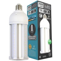 Gt-Lite Led Corn Cob Bulb, 25W (150W Equivalent), 2500 Lumen, Daylight 5000K, 25-Year Lifetime, E26 Base Energy Saving Led Light For Indoor Outdoor Garage Workshop Warehouse