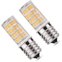 E17 Led Bulb For Microwave Oven, Kitchen Appliance Light Bulb, Stovetop Light,4 Watt (40W Halogen Bulb Equivalent), Warm White 3000K, E17 Indicator Intermediate Base, Dimmable,(Pack Of 2).