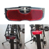 Greceyou Bike Tail Light Bicycle Rear Reflector Tail Light For Luggage Rack Aluminum Alloy Reflective Taillight 80Mm Screw Mou