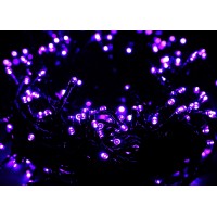 Kemooie 500 Led Purple Halloween Lights 164Ft 8 Twinkle Modes Plug In Lights Waterproof Extra Long String Lights For Outdoor I