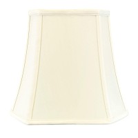 Royal Designs Inc Set Of 2 Square Bell Cut Corner Fabric Lamp Shade Bso70510Eg2 5 X 10 X 875 Inch Eggshell Pack Of 2