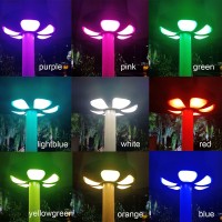 Tintindoc Color Umbrella Light With Remote Outdoorpatio Umbrella Light Rechargeableaa Battery Umbrella Pole Light 300Lumenste