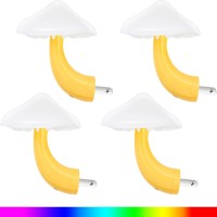 Honoson 4 Pieces Mushroom Night Light Led Night Light Plug In Lamp 7 Color Magic Mini Pretty Mushroom Shaped Night Lights Adults