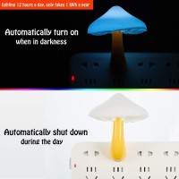 Honoson 4 Pieces Mushroom Night Light Led Night Light Plug In Lamp 7 Color Magic Mini Pretty Mushroom Shaped Night Lights Adults