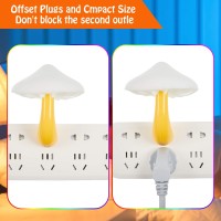 Honoson 4 Pieces Mushroom Night Light Led Night Light Plug In Lamp 7 Color Magic Mini Pretty Mushroom Shaped Night Lights Adults