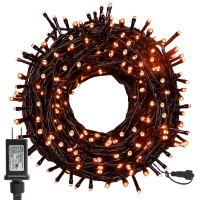 Twinkle Star 300 Led Halloween Fairy String Lights 985Ft Outdoor Light Plug In With 8 Lighting Mode Waterproof Black Wire Min