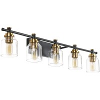 Solfart Bathroom Light Fixtures Over Mirror Bath Vanity Lights Black Bronze Finished Lighting Vintage Globe Lights