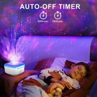 Star Projector Galaxy Light - Star Night Light Projector With Remote Control, Timer, Built-In Speaker, Led Light Projector 8 Lighting For Kids Baby Adults Bedroom/Room Decor/Ceiling/Gift (White)