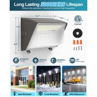 Akk 150W Led Wall Pack 120W 100W Tunable, 3 Color Switchable 22500Lm (Eqv. 1000W Mh), Outdoor Wall Pack Led Light With Photocell, 100-277V Led Wall Pack Light For Parking Lots,Warehouses, Etl Listed