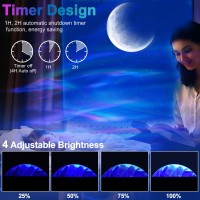 Cadrim Star Projector With Bluetooth Speaker Remote Galaxy Projector Northern Lights Aurora Projector With Moon Star Night Lig