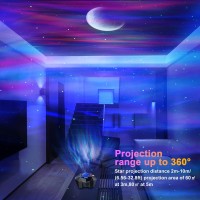 Cadrim Star Projector With Bluetooth Speaker Remote Galaxy Projector Northern Lights Aurora Projector With Moon Star Night Lig