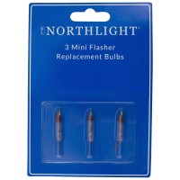 Northlight Pack Of 3 Clear Flasher Christmas Replacement Bulbs, 2.5 Volts