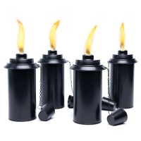 Backyadda Torch Replacement Canisters 16 Oz Compatible With Most Tiki Brands Bamboo And Most Metal Styles Easy Fill Openin