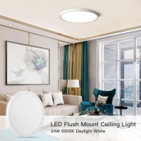 Roomratv 9 Inch Flush Mount Led Ceiling Light, 5000K 18W Low Profile Ceiling Light, Daylight Modern Round Lighting Fixtures For Hallway, Porch, Closet, Stairwell