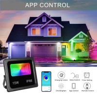 150W Led Color Changing Flood Lights Multi Colors Rgb Uplighting With Remote, Ip66 Waterproof Stage Light, Dimmable Colored Led Lights , Floor Lights For Christmas Party Outdoor Indoor Decor - 2 Pack