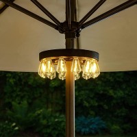 Umbrella Lights Patio Umbrella Lights Battery Operated With Dimmable Timer Outdoor Umbrella Pole Light With 12 Warm White 3 Br