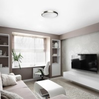 Tired of changing light bulbs This ceiling light features integrated LED technology builtin light source it can save you from making countless trips to buy or replace lightbulbs and paying a highpower bill This modern design makes this ceiling light a sty