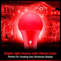 Bluex Bulbs Led A21 Red Light Bulbs - 15W (120W Equivalent), E26 Base, 2 Count, 1200 Lumen - Party Decoration, Porch, Home, Holiday Lighting, Decorative Illumination