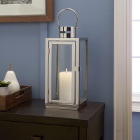 Smart Living 84130 Daphne Lantern, Stainless Steel