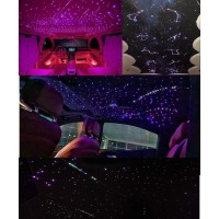 Akepo 10W Shooting Star+Twinkle Fiber Optic Lights Kit, Car Home Use Meteor App Control Music Activated Star Ceiling Sky Light, Rgbw Light Engine+Mixed Diameter Fibers 460Pcs Of 9.8Ft/3M+Remote