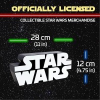 Paladone Star Wars Logo Light Wall Mountable And Freestanding Officially Licensed Merchandise