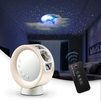 Litenergy Led Sky Projector Light, Galaxy Lighting, Nebula Star Night Lamp With Base And Remote Control For Gaming Room, Home Theater, Bedroom , Or Mood Ambiance (Gold)