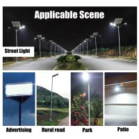 Hilitand Street Lamp 324Led 300W Outdoor Remote Control Motion Sensor Timing Solar Light