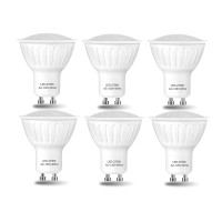 Dimmable Gu10 Led Bulbs 4000K - 90% Energy Saving, 120-Volt, Natural Light Bulb, 650-Lumen, 7Watt(60-Watt Equivalent Halogen Bulb), Gu10 120Wide Beam Angle, 6 Pack