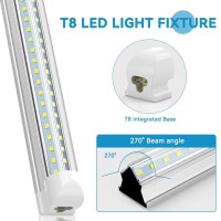 Shopled 2Ft Led Shop Light 20W 2500Lm 5000K Daylight White T8 Linkable Utility Ceiling Light Fixtures 2 Foot Led Tube Light F