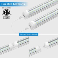 Shopled 2Ft Led Shop Light 20W 2500Lm 5000K Daylight White T8 Linkable Utility Ceiling Light Fixtures 2 Foot Led Tube Light F